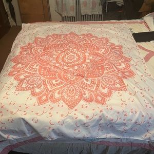 Tapestry Pink and White